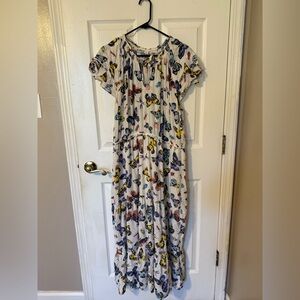 OLD NAVY Butterfly Print Maxi Dress